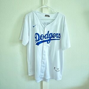 White Dodgers Baseball Jersey